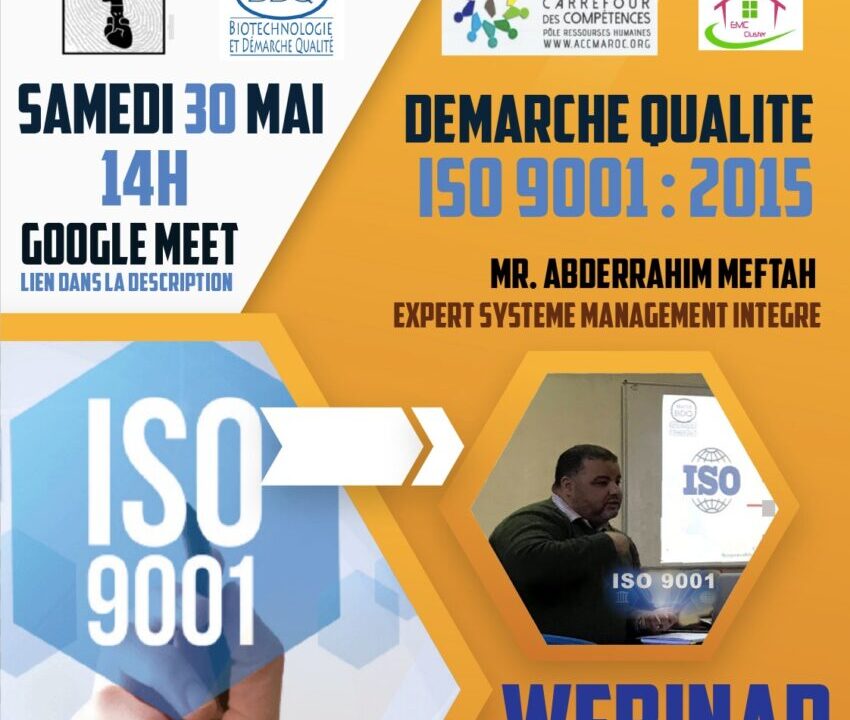 Webinar Démarche qualité et ISO 9001 2015